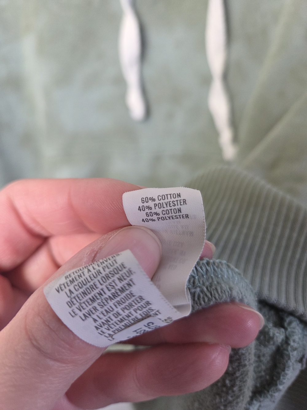Aerie Women’s Sage Green Tie Dye Pullover Hoodie Sweatshirt Size XS - Picture 6 of 12